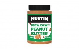 Mustin 100% Raw Peanut Butter   Plastic Jar  1 kilogram
